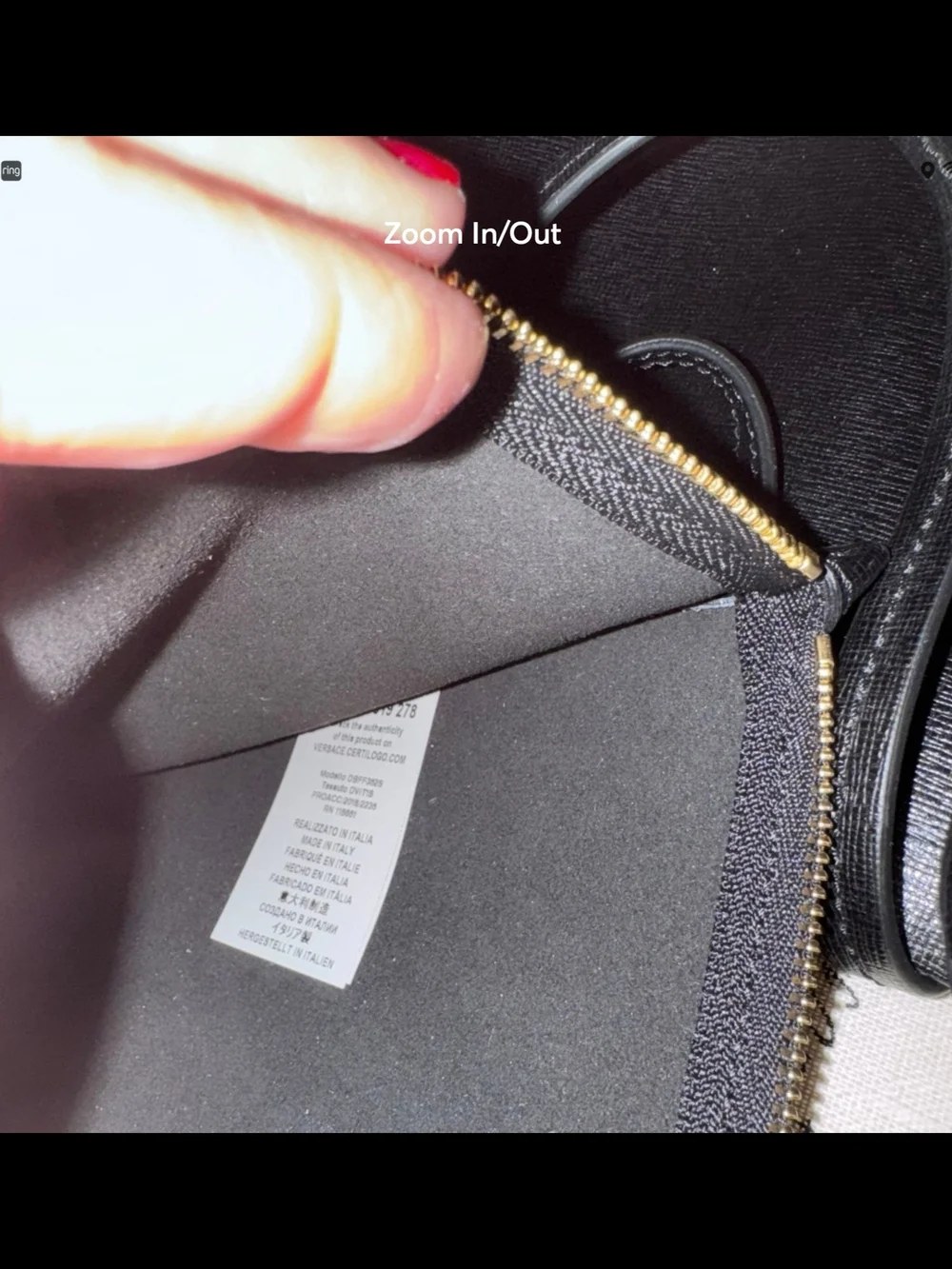Versace Black Medusa Leather Tote Bag